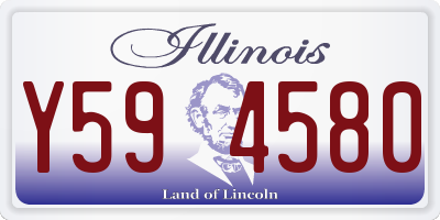 IL license plate Y594580