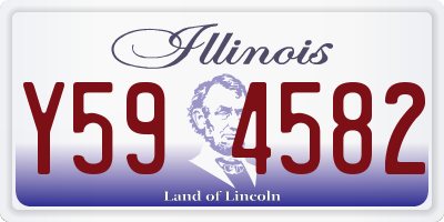 IL license plate Y594582