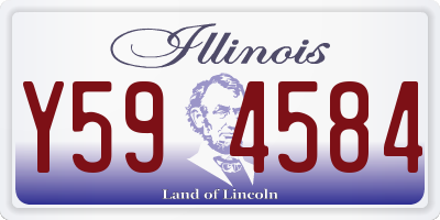 IL license plate Y594584
