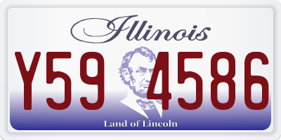 IL license plate Y594586