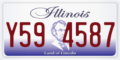 IL license plate Y594587