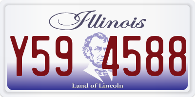 IL license plate Y594588