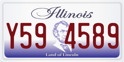 IL license plate Y594589