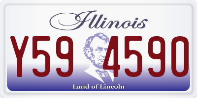 IL license plate Y594590