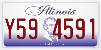 IL license plate Y594591
