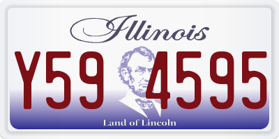 IL license plate Y594595