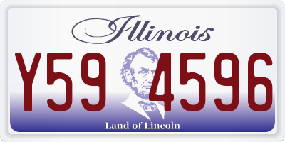 IL license plate Y594596
