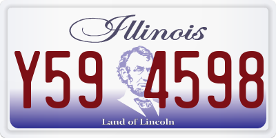 IL license plate Y594598