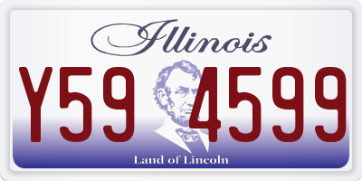 IL license plate Y594599