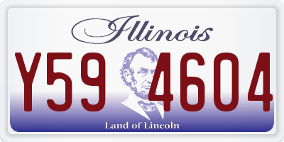 IL license plate Y594604