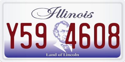 IL license plate Y594608