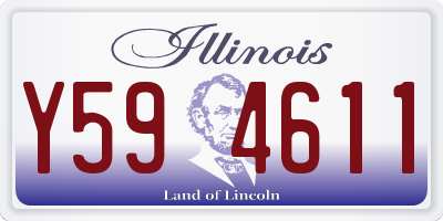 IL license plate Y594611