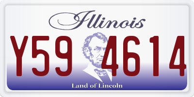 IL license plate Y594614