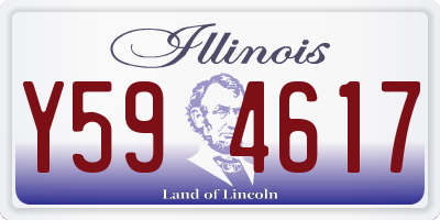 IL license plate Y594617