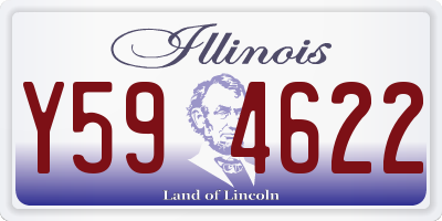 IL license plate Y594622