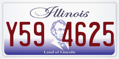 IL license plate Y594625