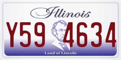 IL license plate Y594634