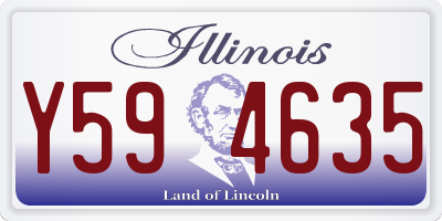 IL license plate Y594635