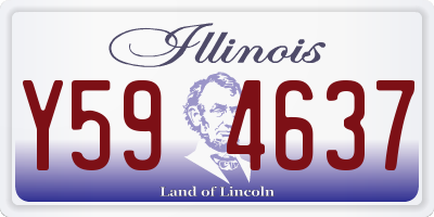 IL license plate Y594637
