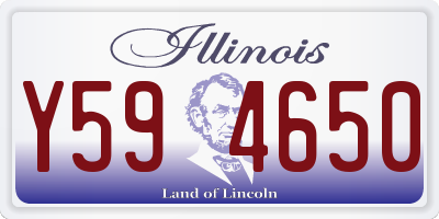 IL license plate Y594650