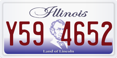 IL license plate Y594652