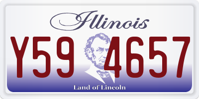 IL license plate Y594657