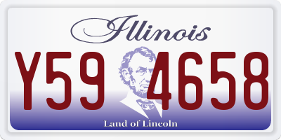 IL license plate Y594658