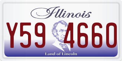 IL license plate Y594660