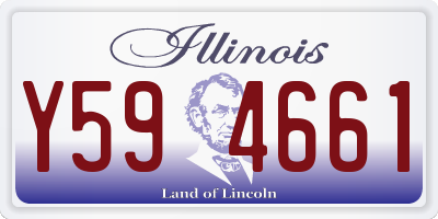 IL license plate Y594661