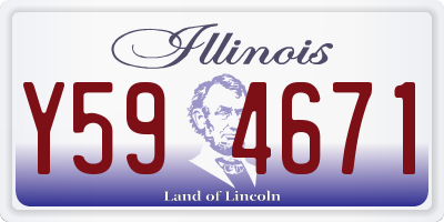 IL license plate Y594671