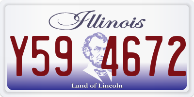 IL license plate Y594672