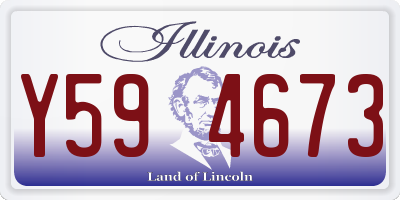 IL license plate Y594673