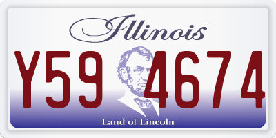 IL license plate Y594674
