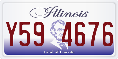 IL license plate Y594676