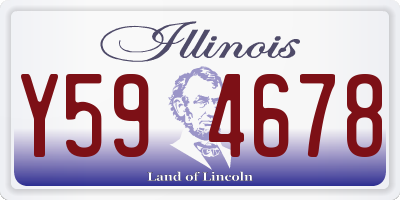 IL license plate Y594678