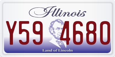 IL license plate Y594680