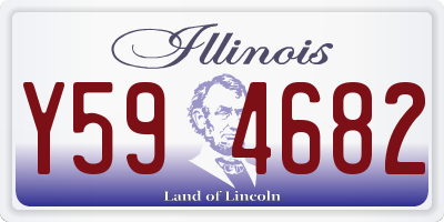 IL license plate Y594682