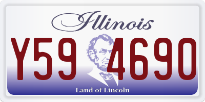 IL license plate Y594690