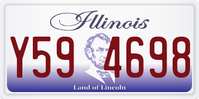 IL license plate Y594698