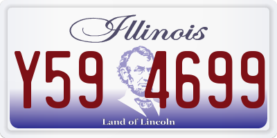IL license plate Y594699