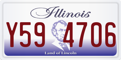 IL license plate Y594706