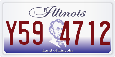 IL license plate Y594712