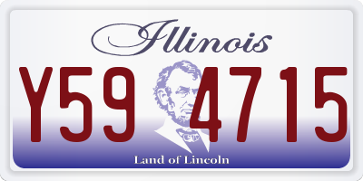 IL license plate Y594715