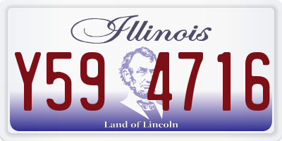 IL license plate Y594716
