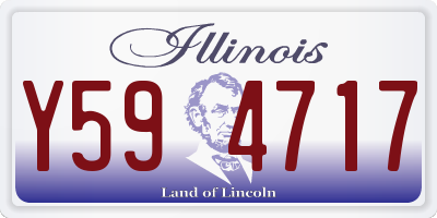 IL license plate Y594717
