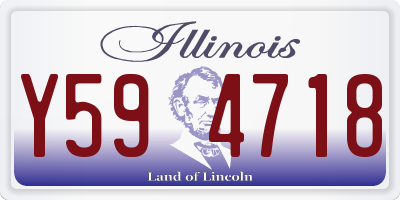 IL license plate Y594718