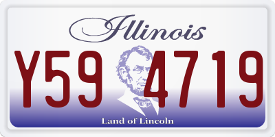 IL license plate Y594719
