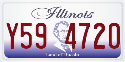 IL license plate Y594720