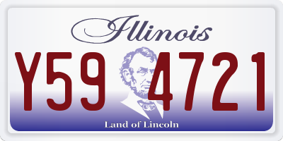 IL license plate Y594721