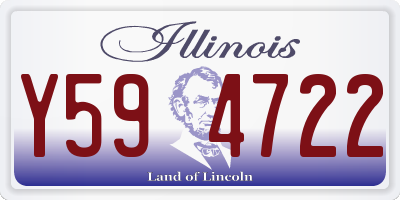 IL license plate Y594722